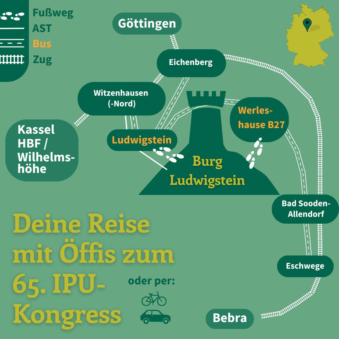 anreise Anreise zum 65. IPU-Kongress, verbildlicht